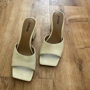 Abound Women's Cream Mules